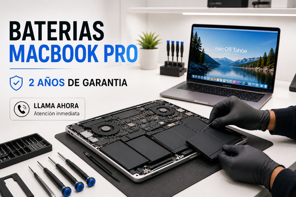 Baterías MacBook Pro con 2 Años de Garantía